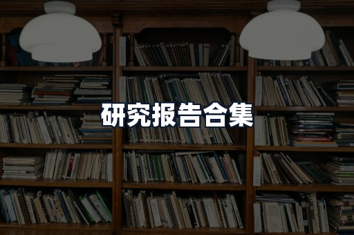 研究报告合集